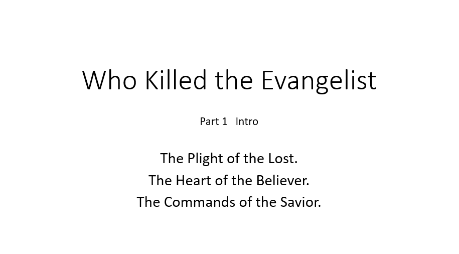 Who Killed The Evangelist Series